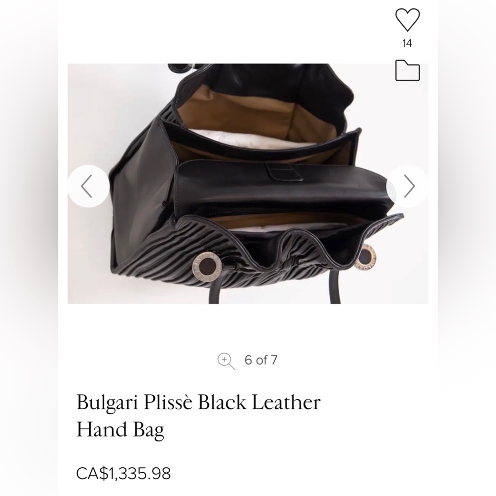 BVLGARI vintage bag (authentic) use 2x only. It’s in excellent condition.